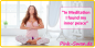 Preview: D9908, Gratis Download Werbe-Fotos & Bilder - “In Meditation I found my inner peace” - 1200x610 px, PNG File, Sprache: English