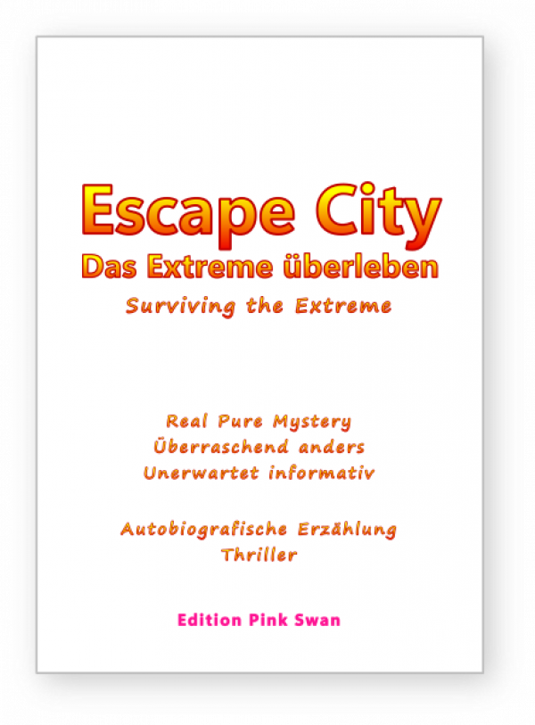 B13, Book, Hardcover, N.N., "Escape City - Das Extreme überleben - Thriller", enjoyable Real Pure Mystery - Autobiographical Story, 348 Pages, Language:  German - Deutsch